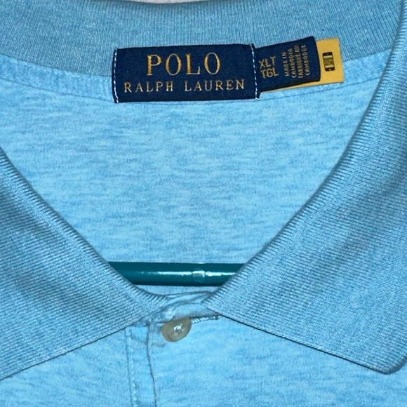 (NWOT) Polo - Light Blue- Soft Cotton Polo Shirt - XLT (Tall) - Picture 1 of 13